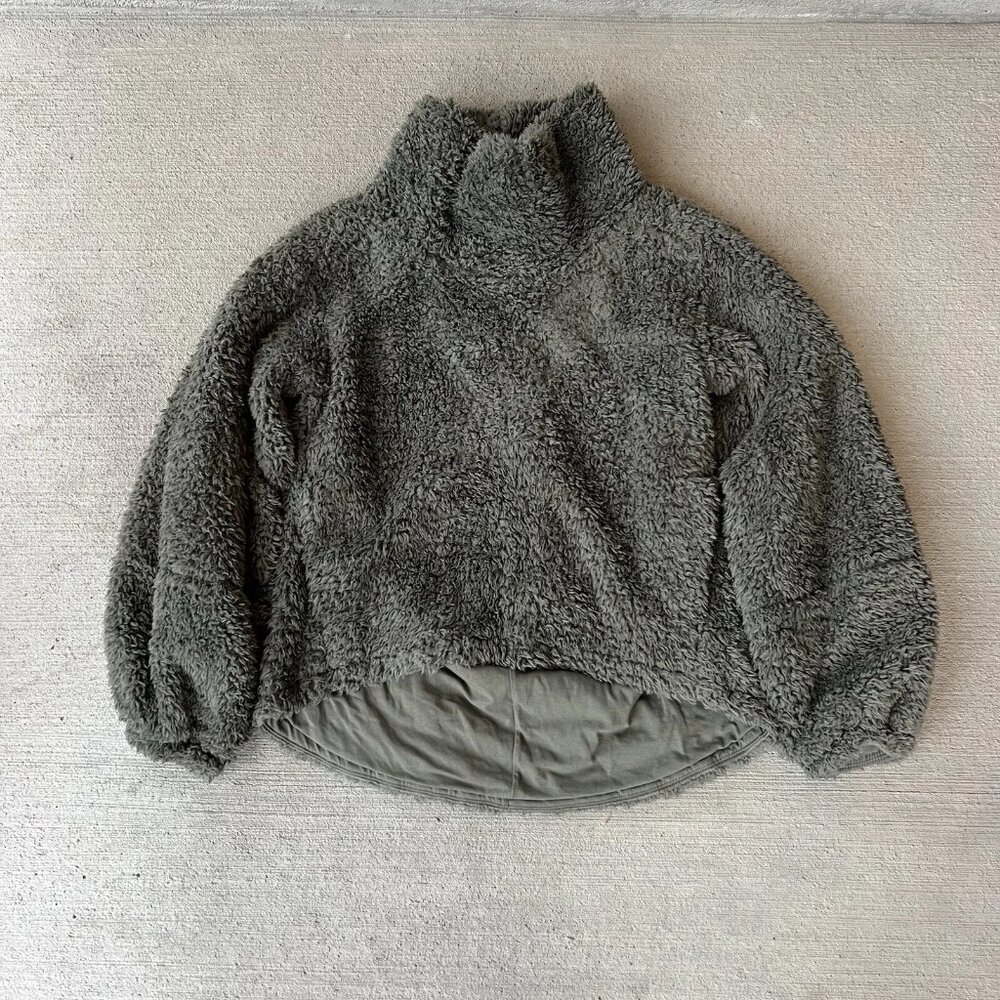 Lululemon Women’s‎ Restore Sherpa Pullover Dark Green Size XS/S
